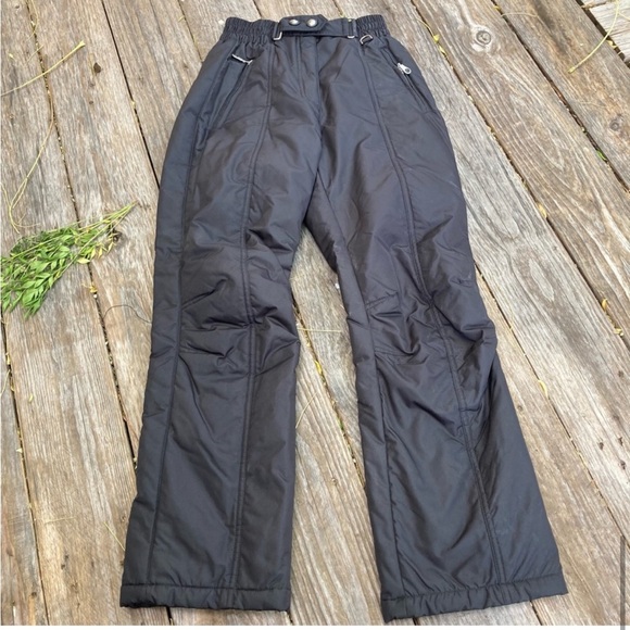 fera international vintage black warm ski snow board pants women’s size 4 Reg - Picture 6 of 7